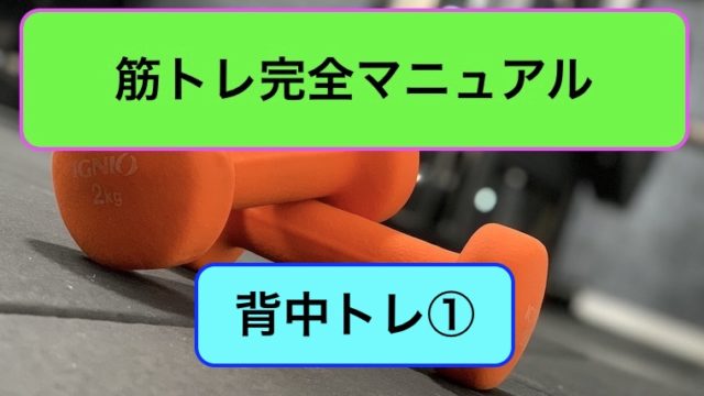 背中トレ完全マニュアル1