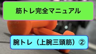 腕トレ（上腕三頭筋）完全マニュアル2